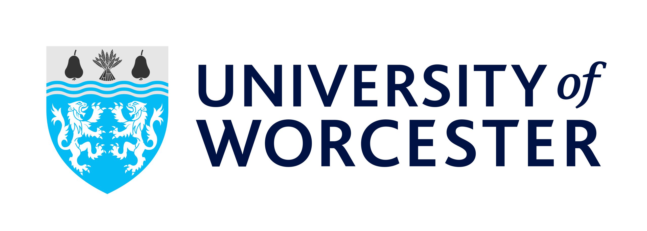 University of Worcester A graphic with the words University of Worcester and a shield to the left of the words.